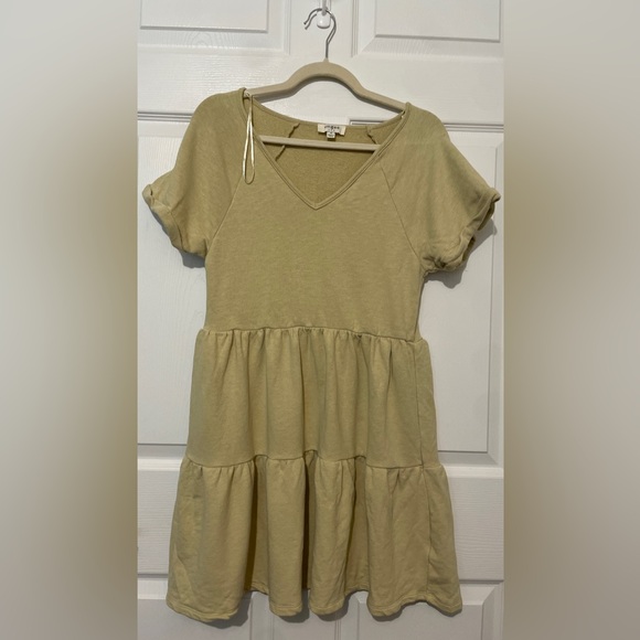 Umgee Babydoll Style Mini Tiered Dress - Picture 1 of 5